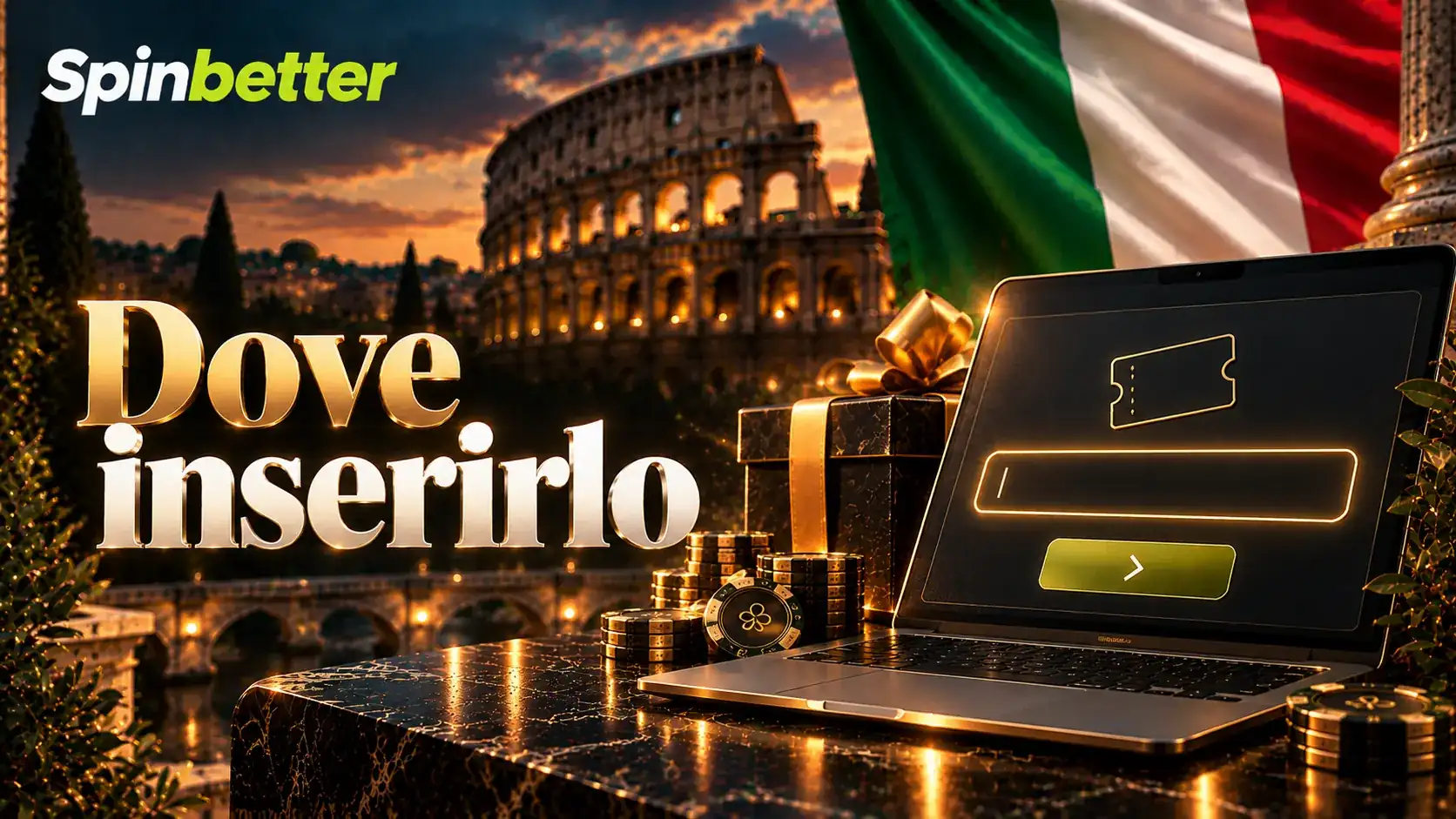 Prima domanda: dove si scrive il SpinBetter promo code?